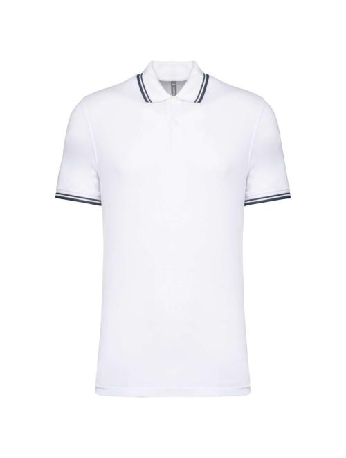 MEN'S 2 STRIPED SHORT SLEEVED POLOSHIRT