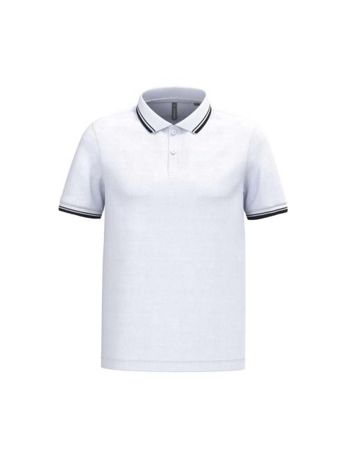 MEN'S 2 STRIPED SHORT SLEEVED POLOSHIRT
