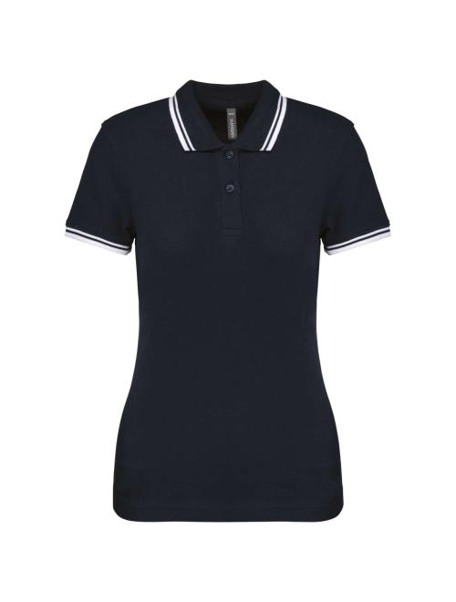 LADIE'S 2 STRIPED SHORT SLEEVED POLOSHIRT LADIE'S 2 STRIPED SHORT SLEEVED POLOSHIRT