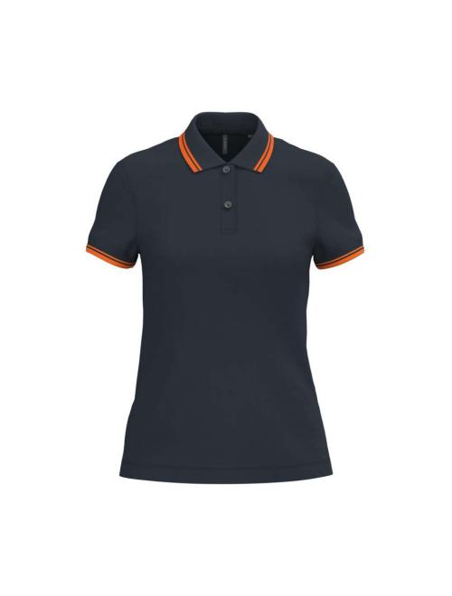 LADIE'S 2 STRIPED SHORT SLEEVED POLOSHIRT LADIE'S 2 STRIPED SHORT SLEEVED POLOSHIRT