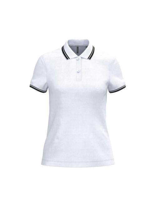 LADIE'S 2 STRIPED SHORT SLEEVED POLOSHIRT LADIE'S 2 STRIPED SHORT SLEEVED POLOSHIRT