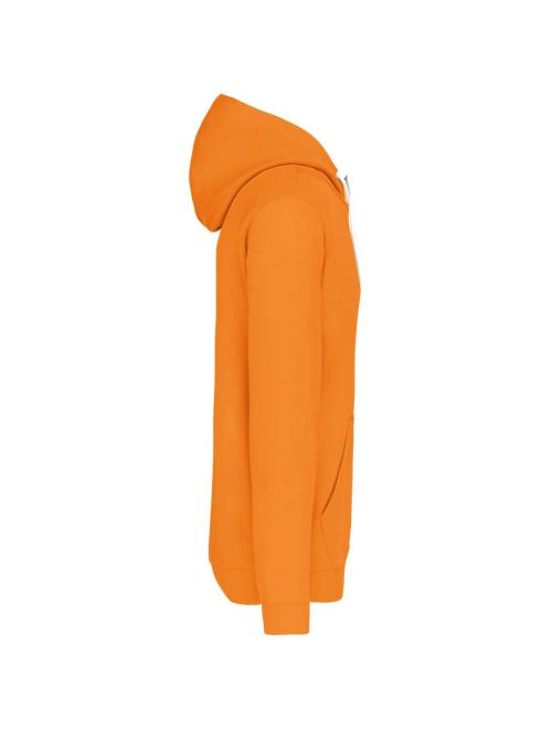 MEN'S CONTRAST HOODED SWEATSHIRT