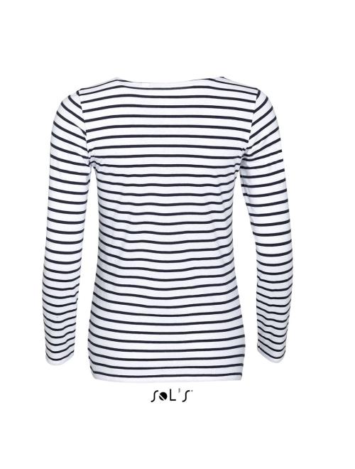 MARINE WOMEN LONG SLEEVE STRIPED T-SHIRT