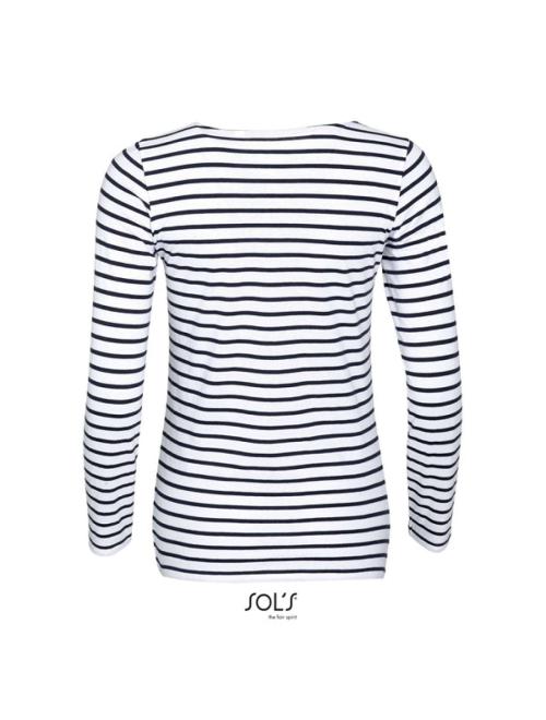 MARINE WOMEN LONG SLEEVE STRIPED T-SHIRT
