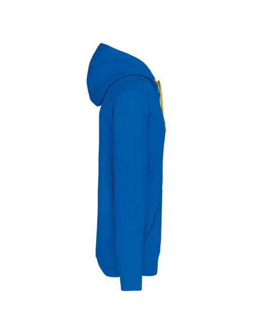 MEN'S CONTRAST HOODED SWEATSHIRT
