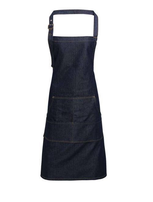 JEANS STITCH DENIM BIB APRON JEANS STITCH DENIM BIB APRON