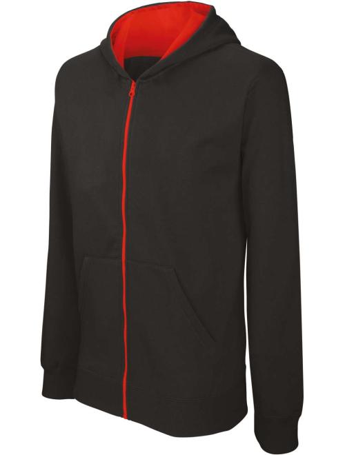 KIDS' FULL ZIP HOODED SWEATSHIRT