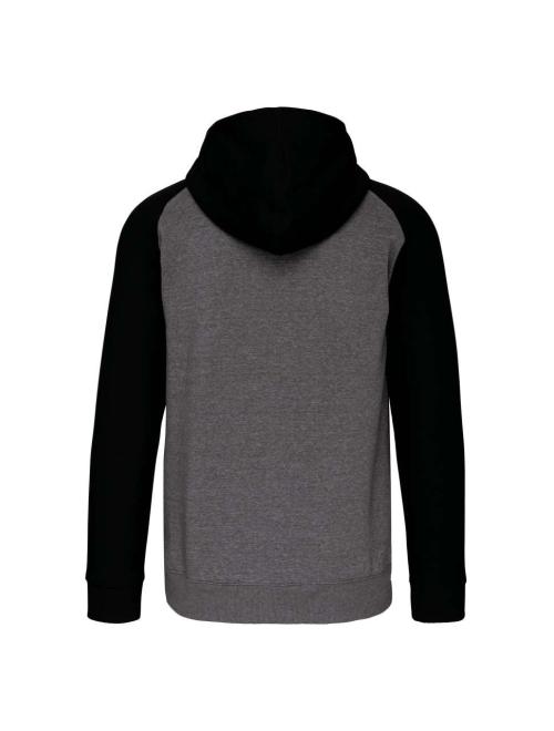 UNISEX TWO-TONE ZIPPED HOODED FLEECE JACKET UNISEX TWO-TONE ZIPPED HOODED FLEECE JACKET