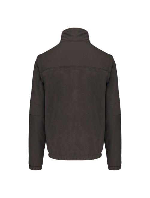 FLEECE JACKET WITH REMOVABLE SLEEVES