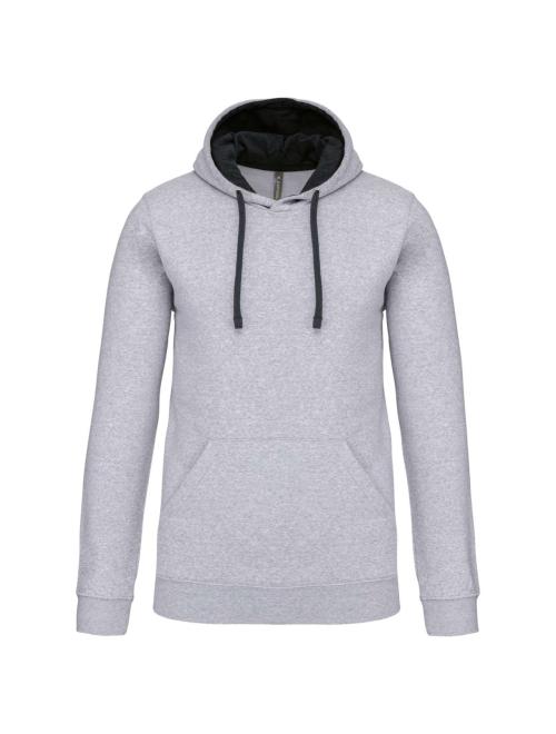 MEN'S CONTRAST HOODED SWEATSHIRT
