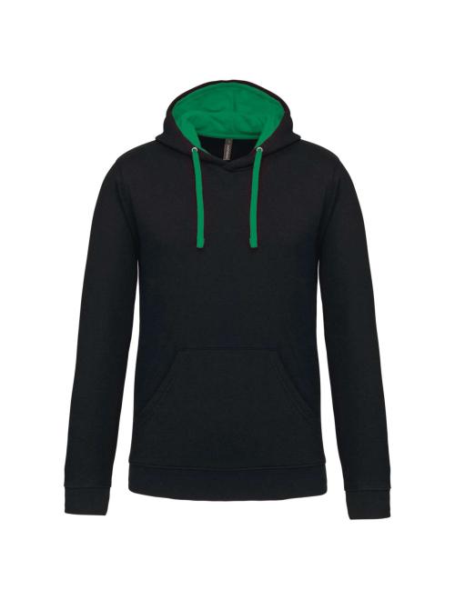 MEN'S CONTRAST HOODED SWEATSHIRT