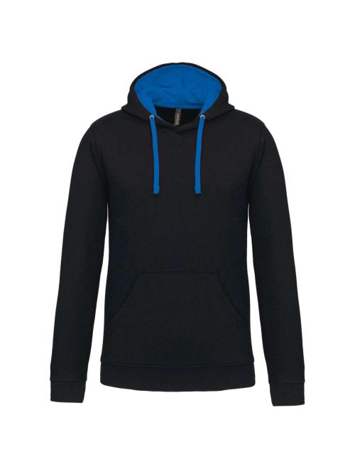 MEN'S CONTRAST HOODED SWEATSHIRT