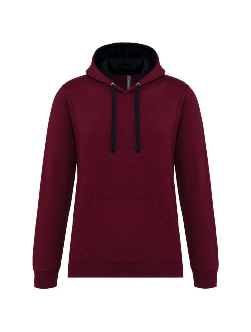 MEN'S CONTRAST HOODED SWEATSHIRT