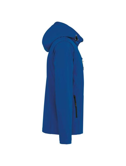 UNISEX 3-LAYER SOFTSHELL HOODED JACKET WITH REMOVABLE SLEEVES