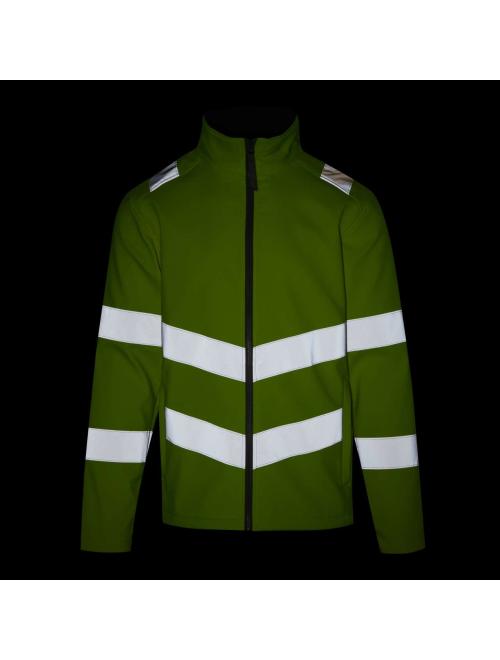 HI-VIS PRO CONTRACT ABLAZE 2 LAYER SOFTSHELL JACKET (CLASS 3)
