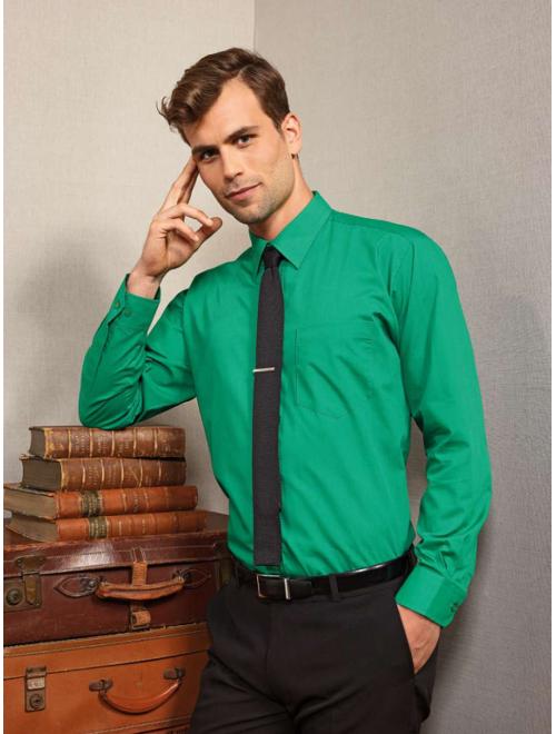 MEN'S LONG SLEEVE POPLIN SHIRT