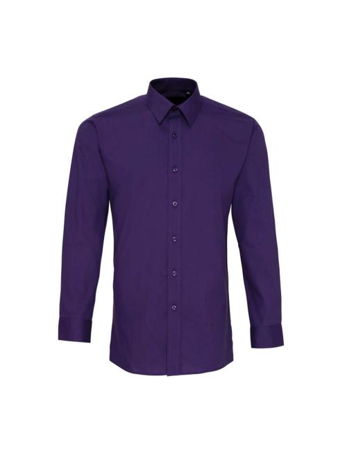 MEN’S LONG SLEEVE FITTED POPLIN SHIRT MEN’S LONG SLEEVE FITTED POPLIN SHIRT