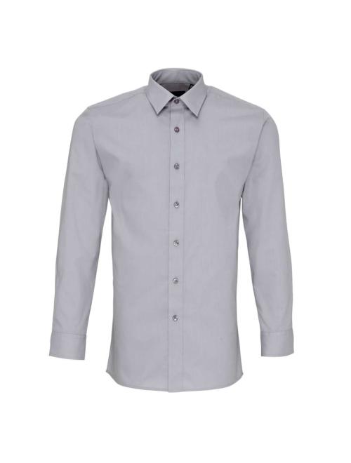 MEN’S LONG SLEEVE FITTED POPLIN SHIRT MEN’S LONG SLEEVE FITTED POPLIN SHIRT