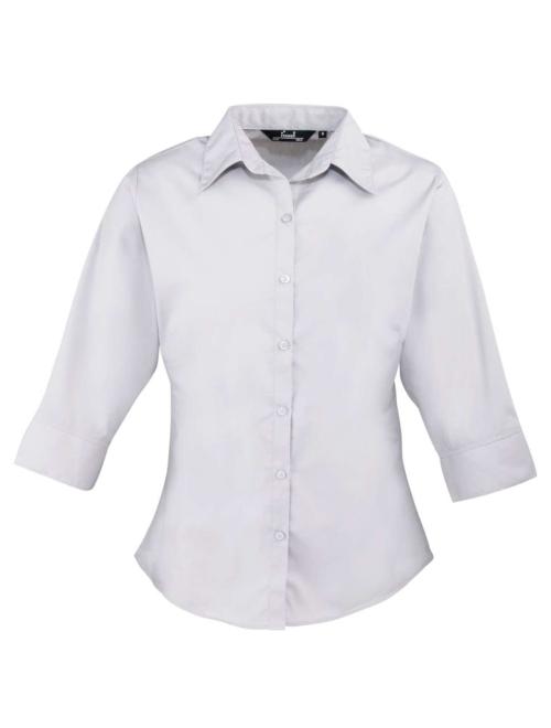 LADIES’ ¾ SLEEVE POPLIN BLOUSE