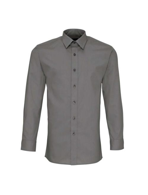 MEN’S LONG SLEEVE FITTED POPLIN SHIRT MEN’S LONG SLEEVE FITTED POPLIN SHIRT
